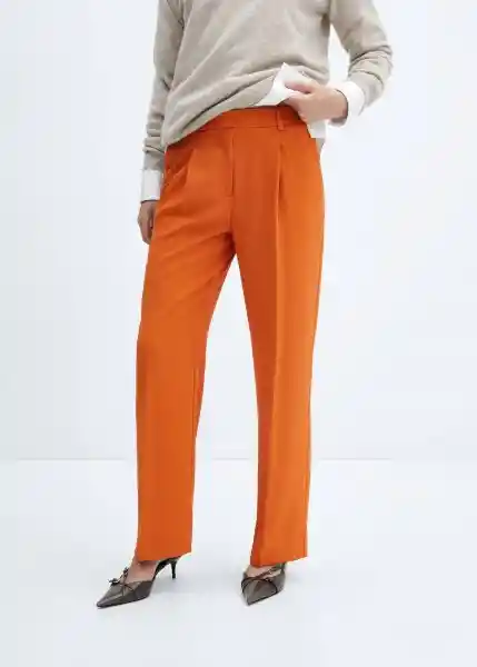 Pantalón Calder Caldero Talla 34 Mujer Mango