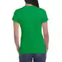 Gildan Camiseta Entallada Verde Irlandés Talla L