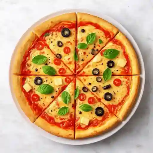 Pizza Vegetariana Mediana con Borde