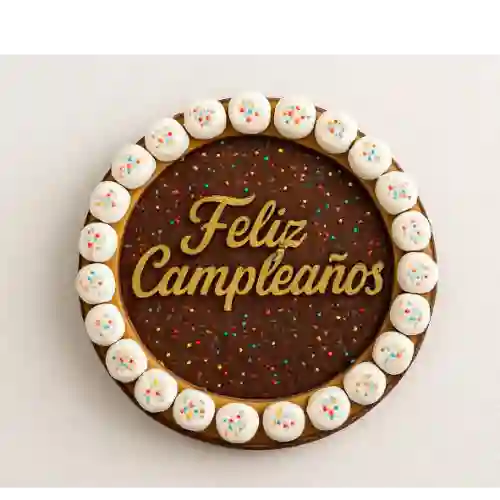 Brownies Redondo Feliz Cumpleaños