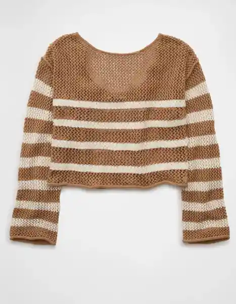Suéter Mujer Beige Talla: MEDIUM 1572200 American Eagle