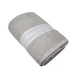 Cannon Toalla Baño Gris/Blanco 70 x 130 cm