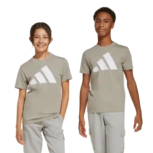 Adidas Camiseta Manga Corta Tee 160 de Niño Beige Talla L
