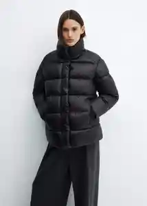 Abrigo Anorak Snowy Negro Talla 25 Mujer Mango