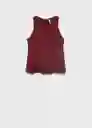 Blusa Pepa Granate Talla S Mujer Mango