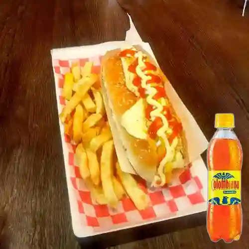 Combo Hot Dog Ranchero + Colombiana 250 ml