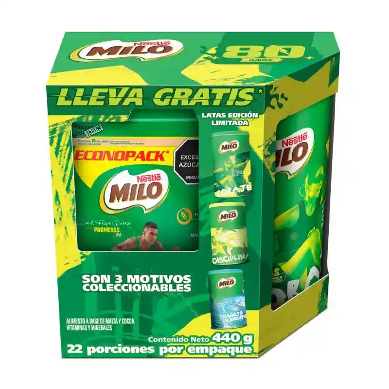 Milo Alimento en Polvo + Tarro 440g