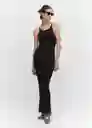 Vestido Martinez Negro Talla 24 Mujer Mango