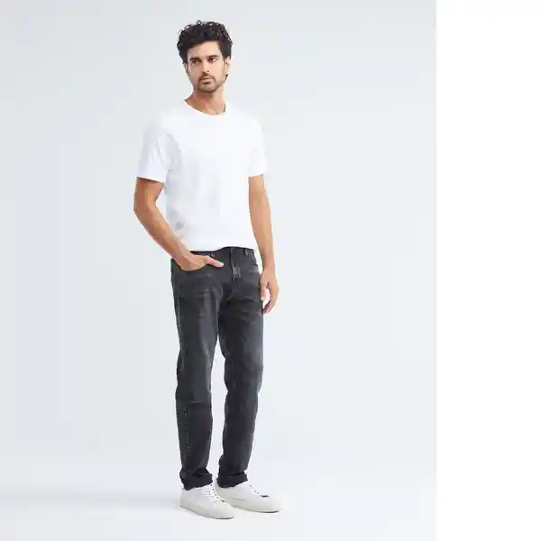 Straight Fit-morrison Gris Grafito Ultraoscuro Talla 38/32 Hombre Chevignon