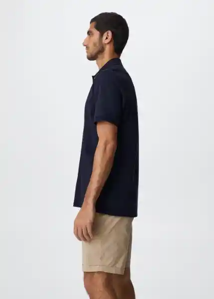 Polo Pels Navy Talla S Hombre Mango