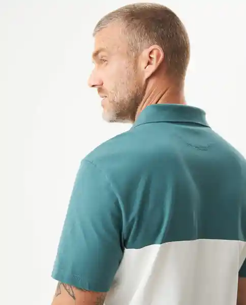 Camiseta Block Polo Verde Anade Oscuro T XL Masculino Chevignon