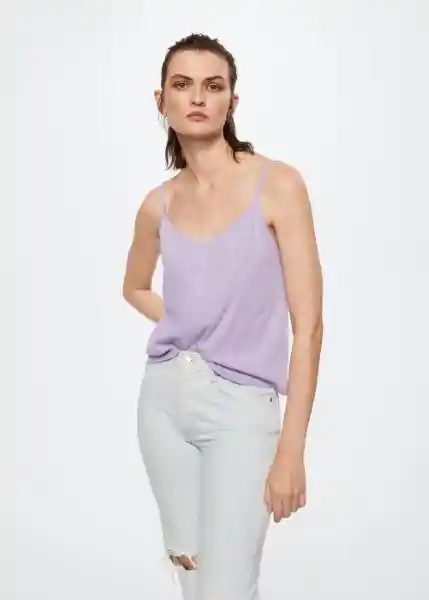 Top Lidas Malva Talla M Mujer Mango