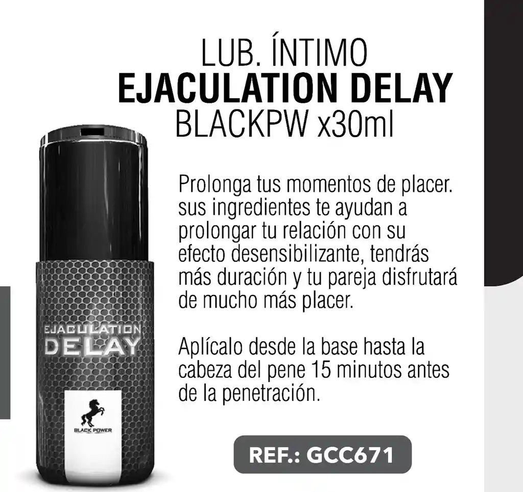 BLACK POWER Retardante Ejaculation Delay