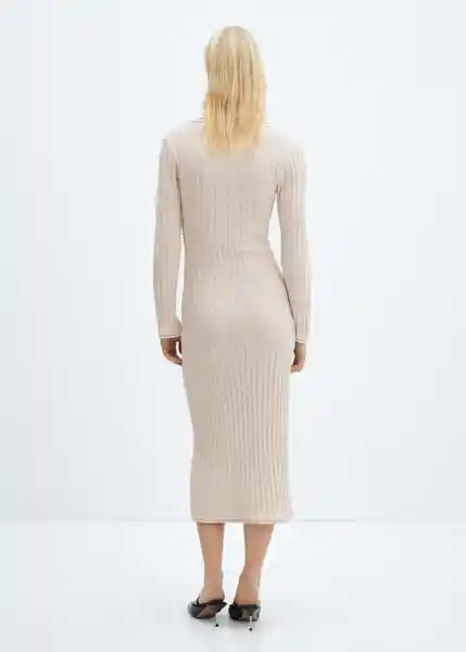 Vestido Africa Arena Talla S Mujer Mango