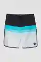 ONeill Short de Baño Four Square Stretch Am Blanco Talla 30