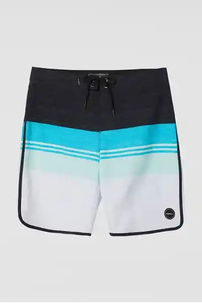 ONeill Short de Baño Four Square Stretch Am Blanco Talla 30