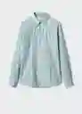 Camisa Esen Agua Talla M Hombre Mango