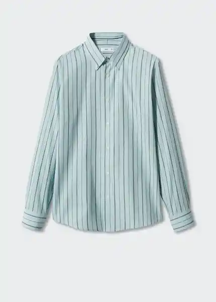 Camisa Esen Agua Talla M Hombre Mango