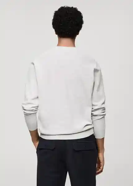 Jersey Ten Gris Claro Vigoré Talla XL Hombre Mango