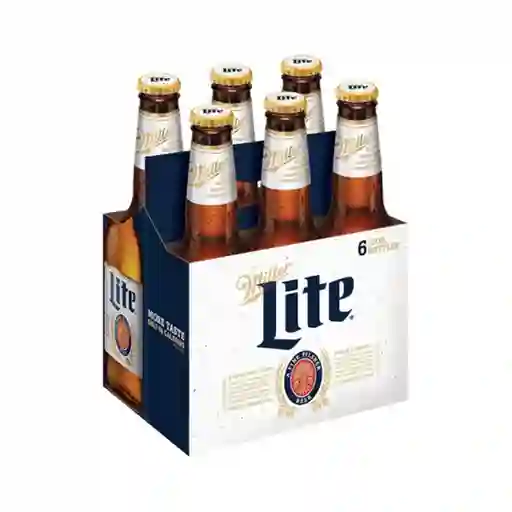 SIX PACK CERVEZA MILLER LITE (6 UND)