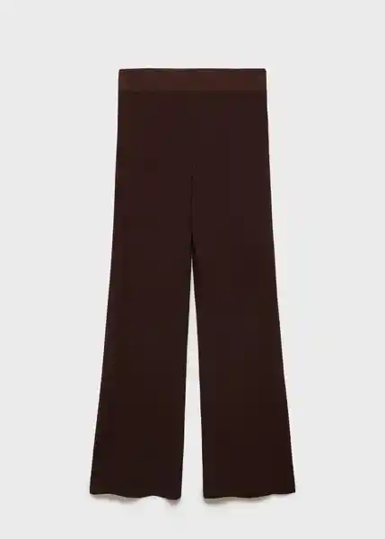 Pantalón Sesete Chocolate Talla M Mujer Mango