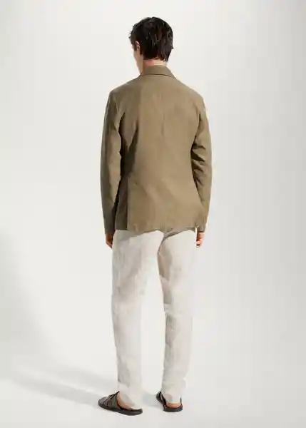 Blazer Americana Murano Khaki Talla 46 Hombre Mango