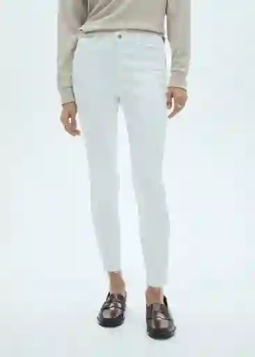 Jean Isa Blanco Talla 46 Mujer Mango