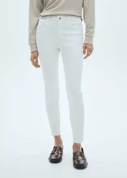 Jean Isa Blanco Talla 46 Mujer Mango