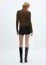Buzo Jersey Vibrac Ocre Talla S Mujer Mango