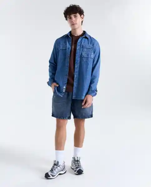 Camiseta Hombre Café Talla S 849G001_CAF191420 Americanino