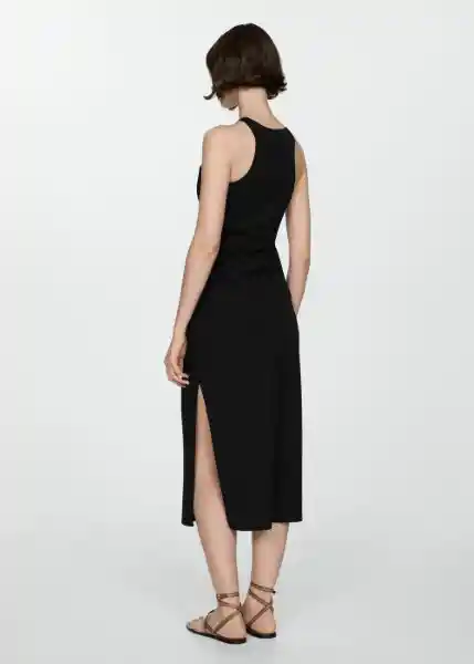 Vestido Sprio5 Negro Talla 24 Mujer Mango