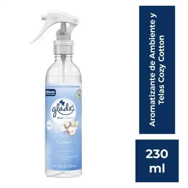Glade Aromatizante de Ambiente y Telas Mood Cozy Cotton 230 mL