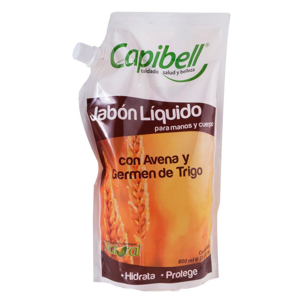 Capibell Jabón Líquido con Avena y Germen de Trigo 800 ml