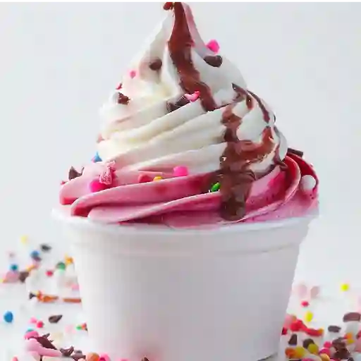Vaso de Helado con Topping