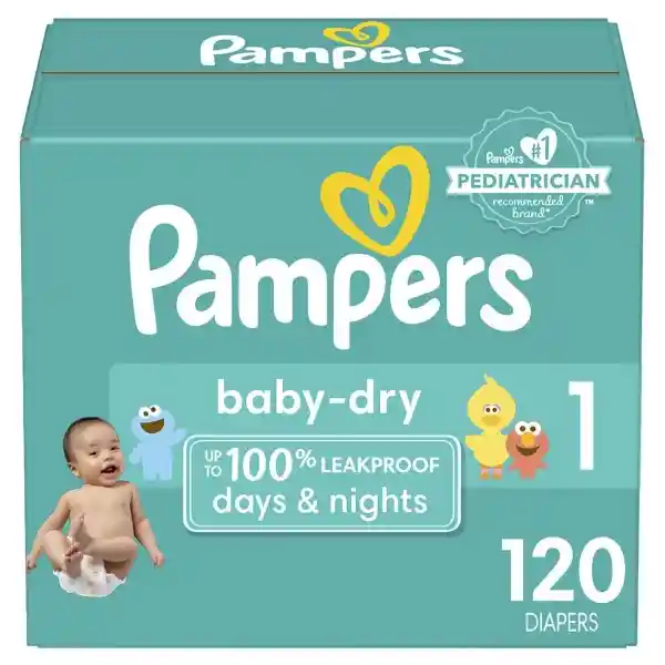 Pañales Pampers Baby Dry 1 120 Unidades