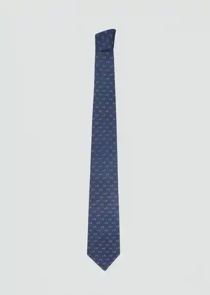 Corbata Animal2 Navy Hombre Mango