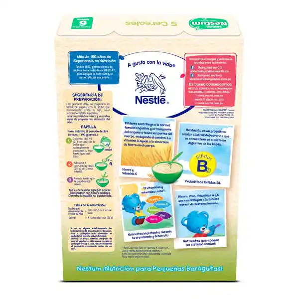 Cereal infantil NESTUM 5 Cereales x 350g