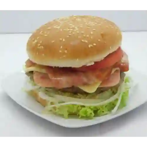 Dos Hamburguesas Italianas con Dos Cervezas