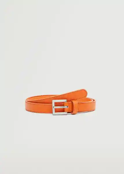 Cinturón Frenchie Naranja Talla L Mujer Mango