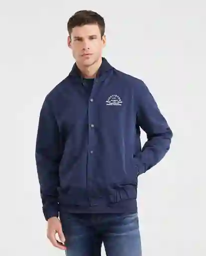 Chaqueta Hooded Bomber Azul Medianoche Oscuro L Chevignon