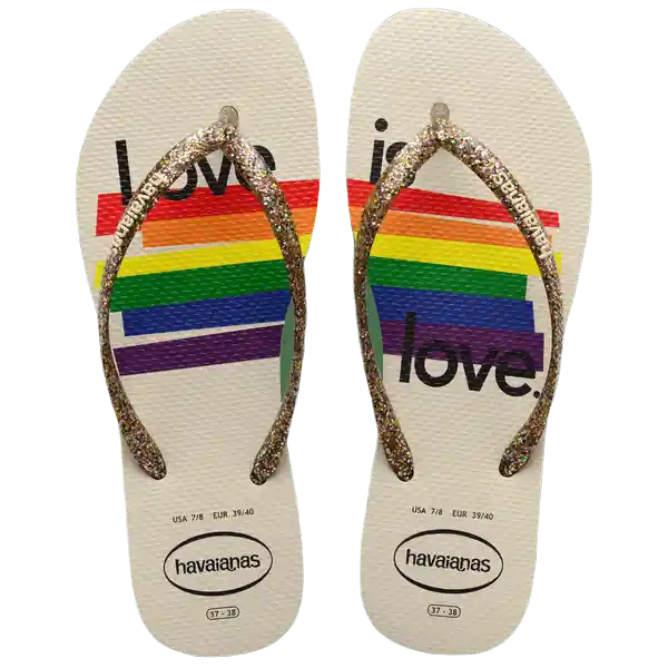 Sandalias Slim Pride II Beige Talla 36 4147797 Havaianas