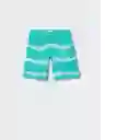 Bermudas Ibiza Turquesa Talla 38 Mujer Mango