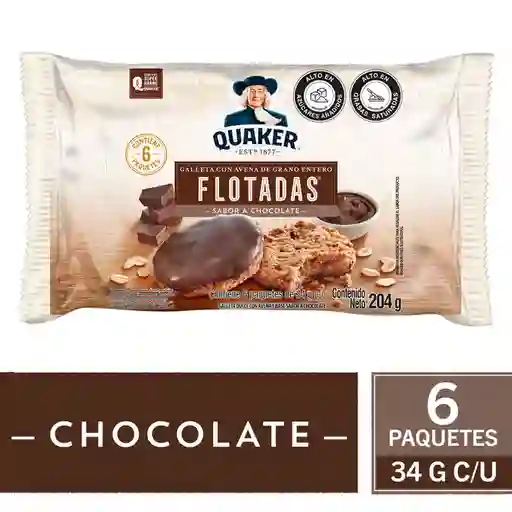 Quaker Galletas Flotadas Sabor a Chocolate