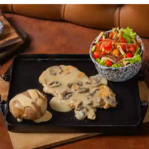 Parri-Almuerzo Pollo Champiñones