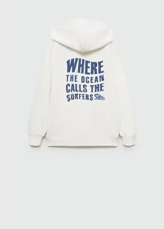 Sudadera Where Off White Talla 08 Niños Mango