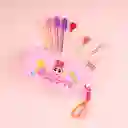 Cosmetiquera Serie Chicas Súper Poderosas Rosa Cuadrada Miniso