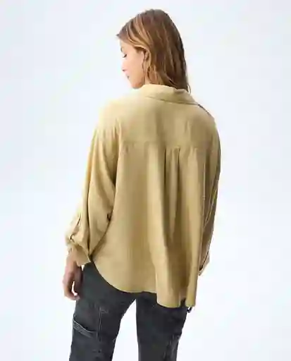 Camisa Mujer Caqui Talla M 611G000_CAQ150719 Americanino