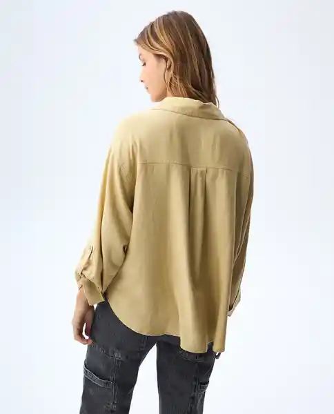 Camisa Mujer Caqui Talla M 611G000_CAQ150719 Americanino
