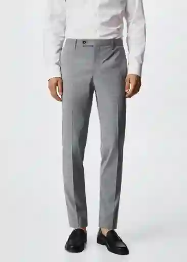 Pantalón Brasilia Gris Talla 38 Hombre Mango