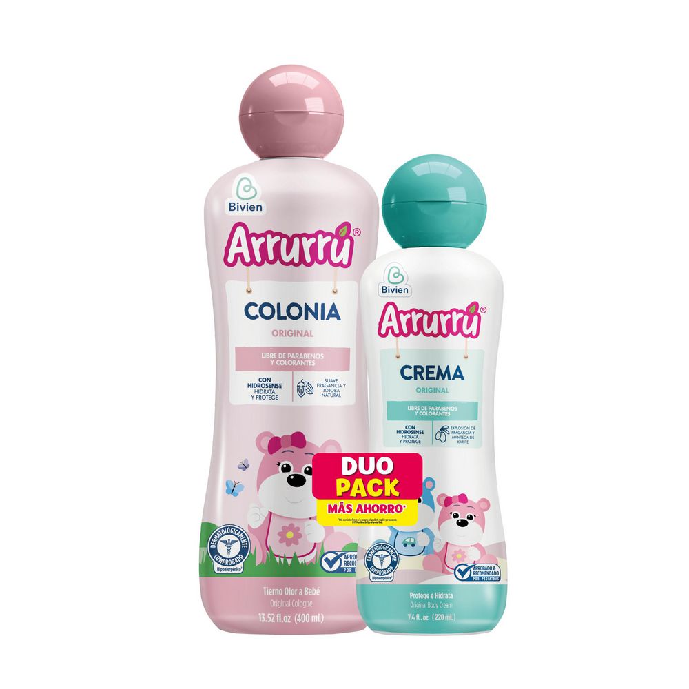 Of Colonia Rosada + Crema Bebe Arrurru